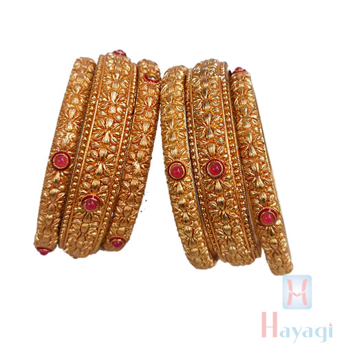 46 Bangles Lovely Gift for Sangeet/wedding Ceremony for Bridal Bangles Set  Color Can Be Customized Silk Thread Bangles With Flower Pattern - Etsy